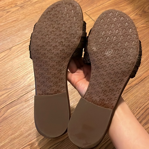 Ralph Lauren Leather Slide Sandals Size 6 - Picture 4 of 7